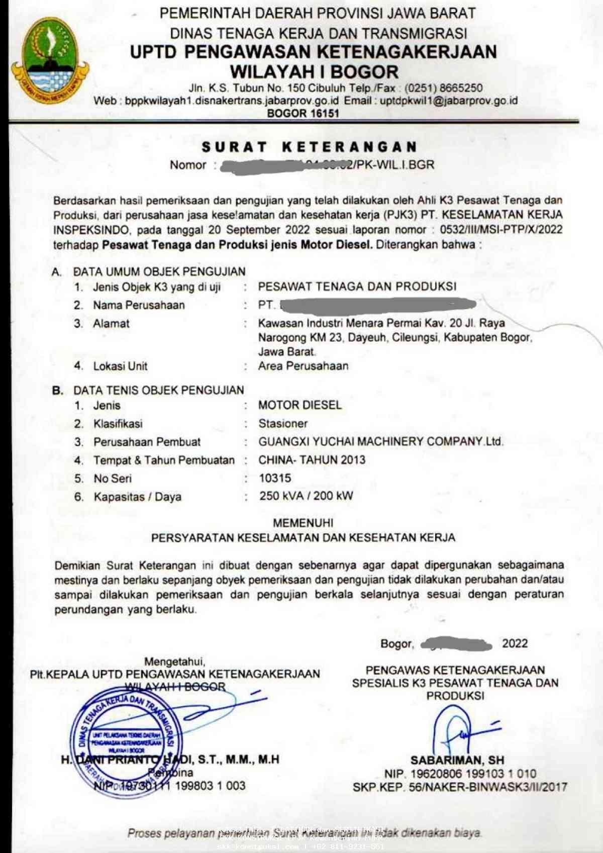 Riksa Uji Cargo Crane: Proses Mendapatkan SIA/SILO/Suket K3 Alat dengan Profesionalisme